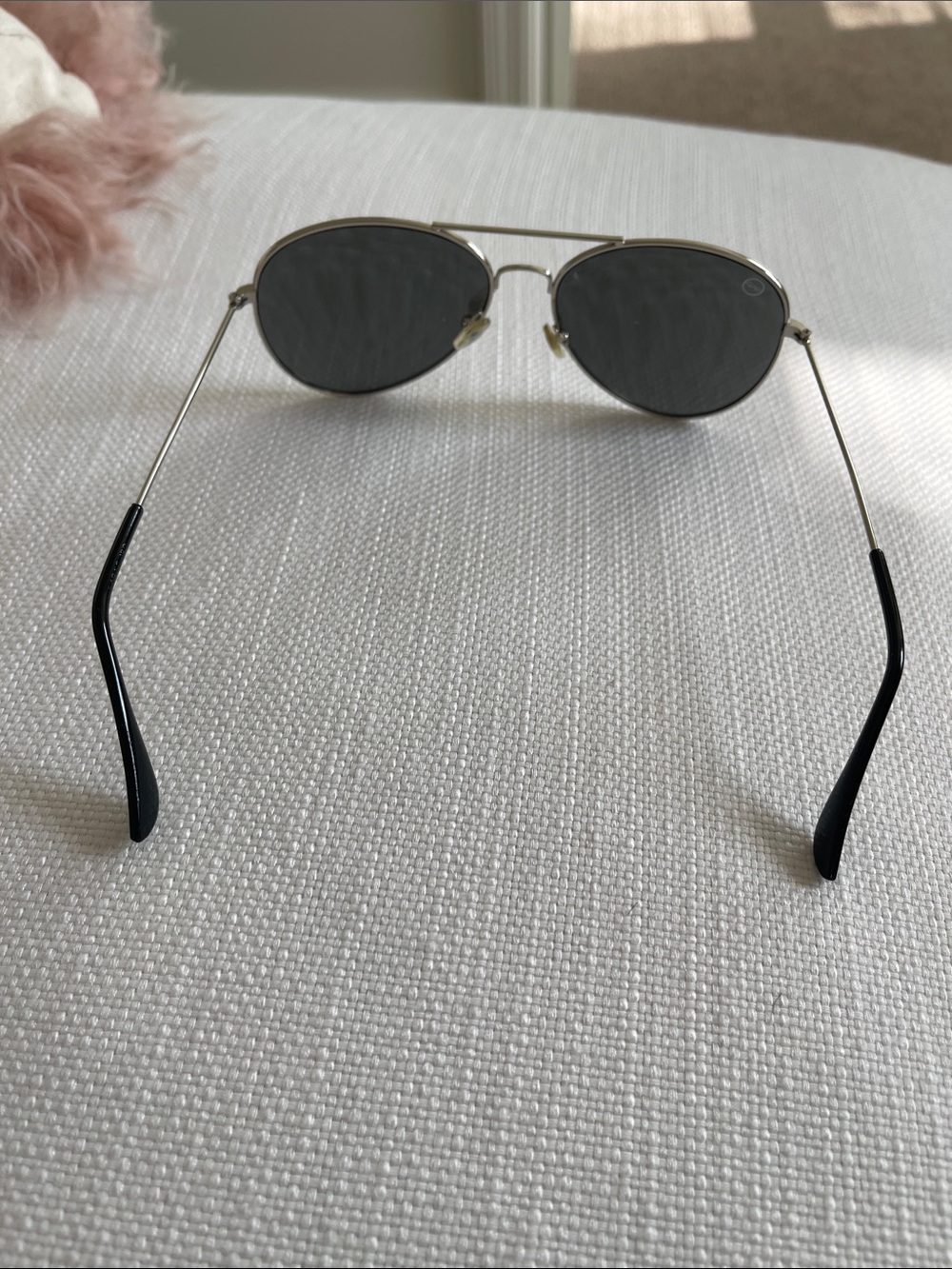 Silver Aviator Mirrored Sunglasses - Picture 4 of 4